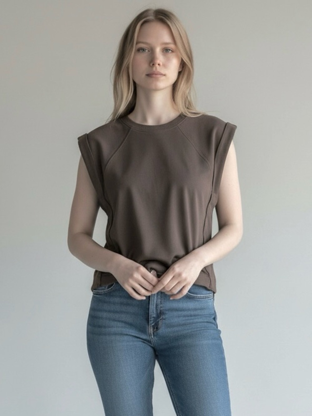 NWT anthropologie sweatshirt muscle top size XS